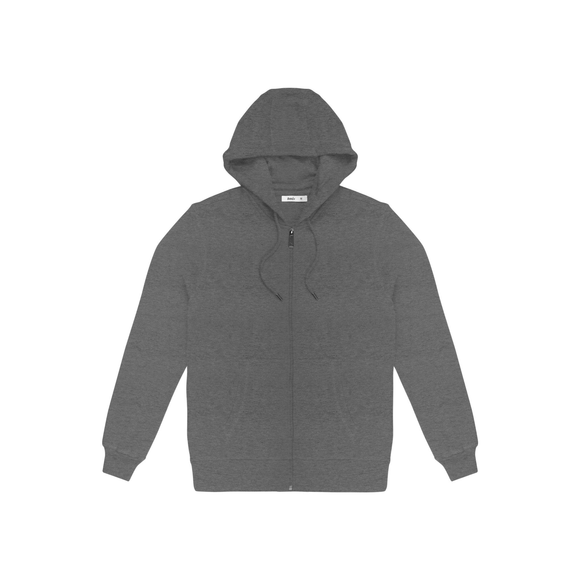 Hooded Plain Mens Black Zipper Sweatshirt, Size: S To Xl, Handwash at Rs  350/piece in Ludhiana